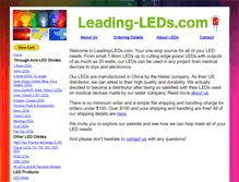 Tablet Screenshot of leading-leds.com